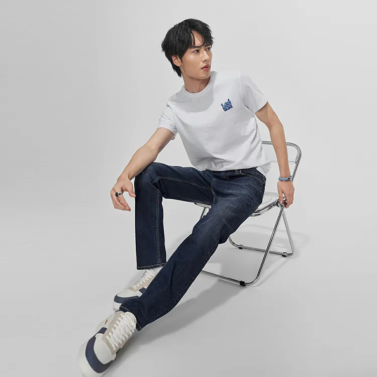Lee SS24 Jeans Men's Medium Dark Blue-4