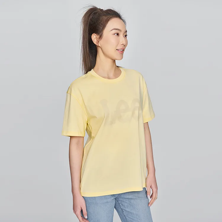 Lee T Shirts Women's Yellow-4