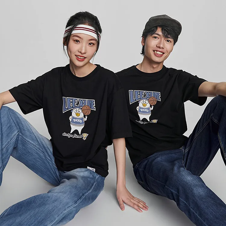Lee Little Liu Duck Co branded Model T Shirts Unisex Black-2