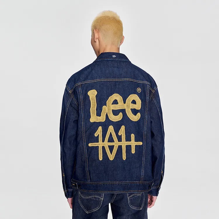 Lee Denim Jackets Men Dark Blue-5