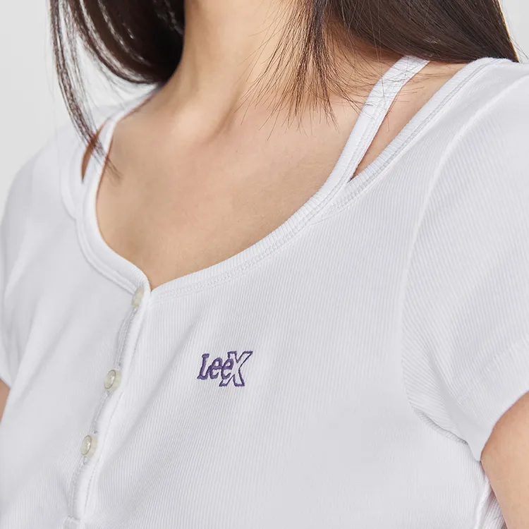 Lee SS25 Regular T Shirt Women's White-5