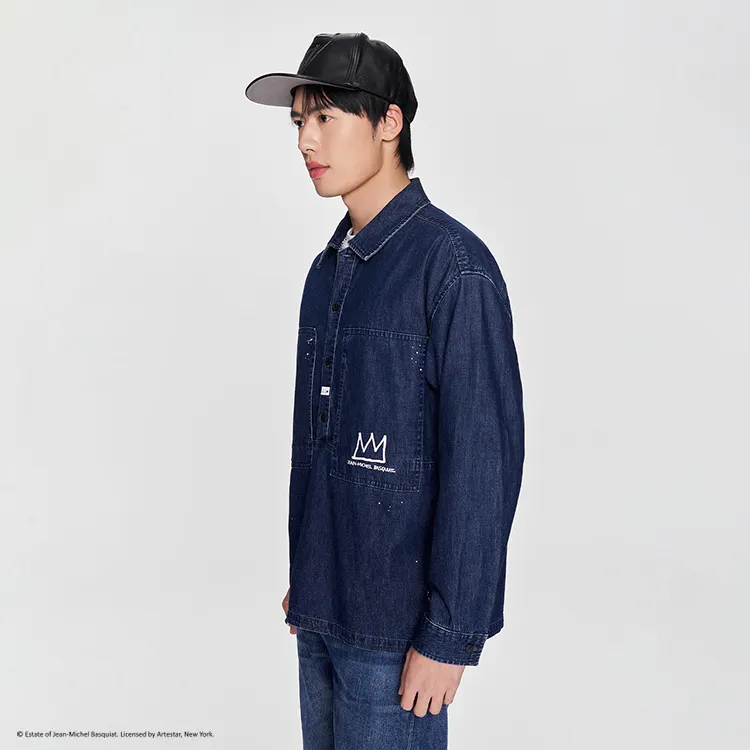 Lee Shirts Men Medium Dark Blue-4