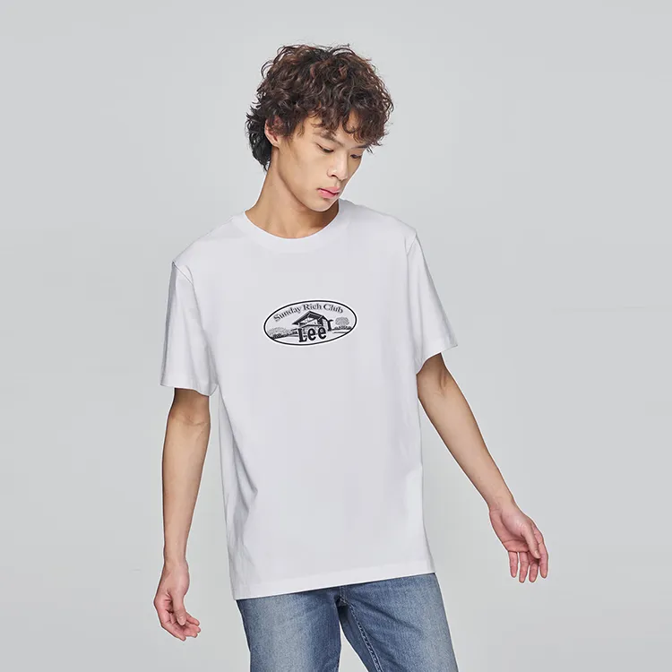 Lee T Shirts Men White-3