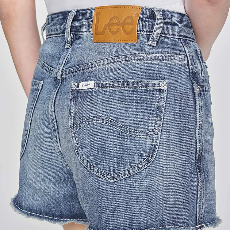 Lee SS25 Denim Shorts Women's Light Blue-6