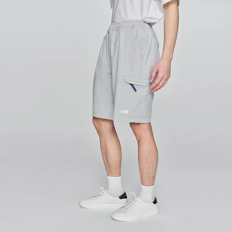 Lee SS25 Casual Shorts Men's Light Gray-5