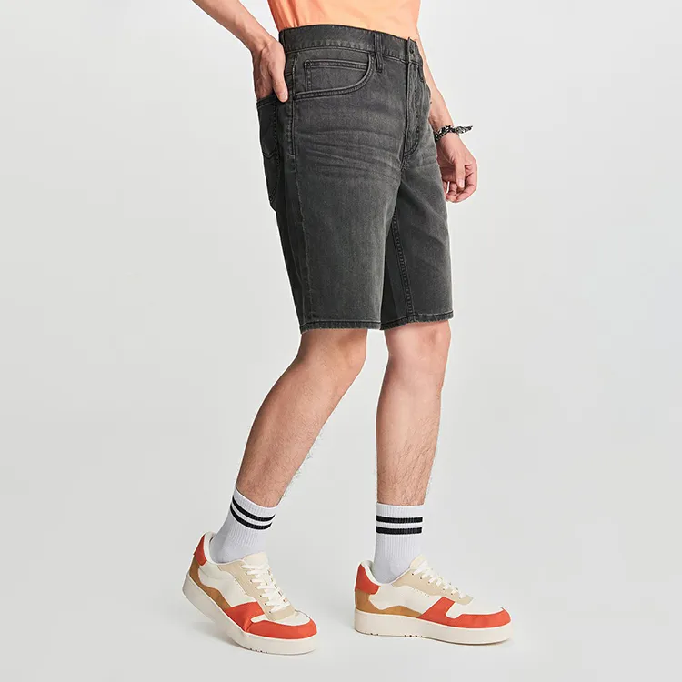 Lee Denim Shorts Men's Black Gray-4