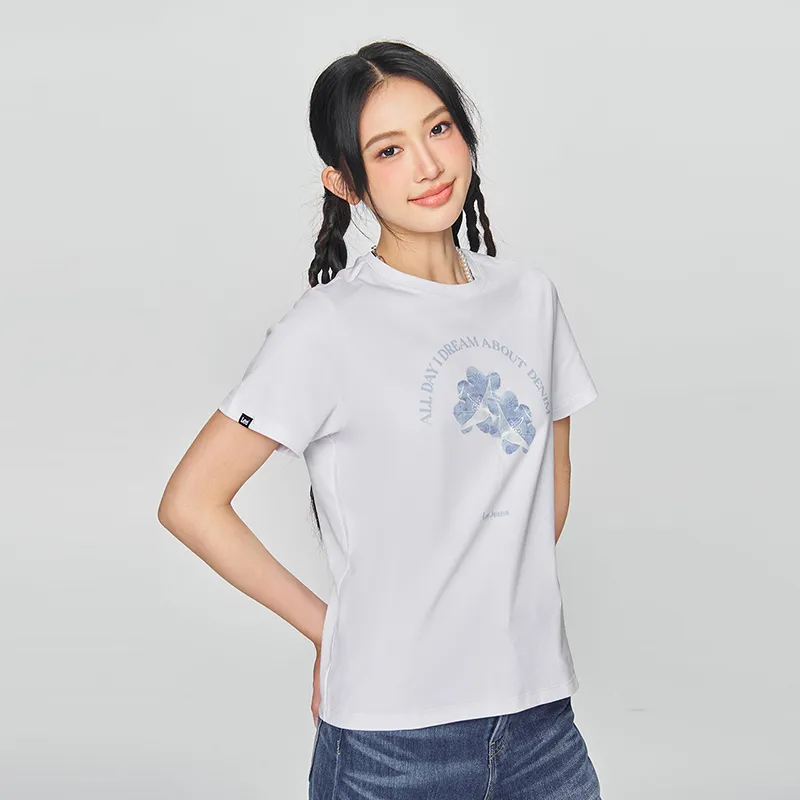 Lee T Shirts Women's White-4