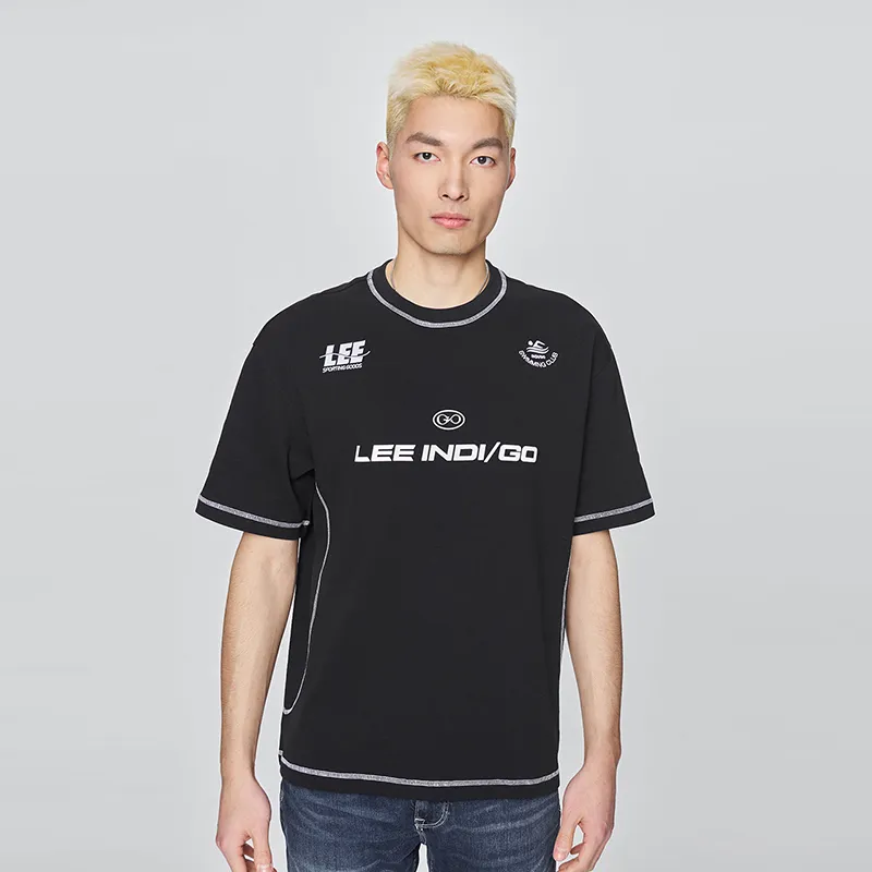 Lee T Shirts Men Black-3