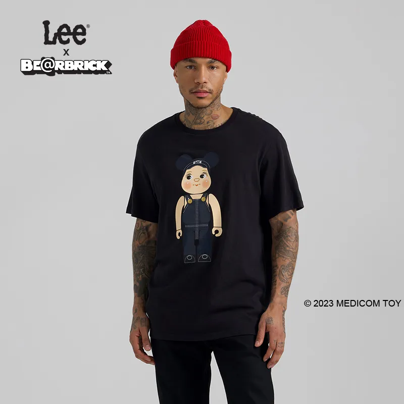 Be@rbrick X Lee T Shirts Men Black-3