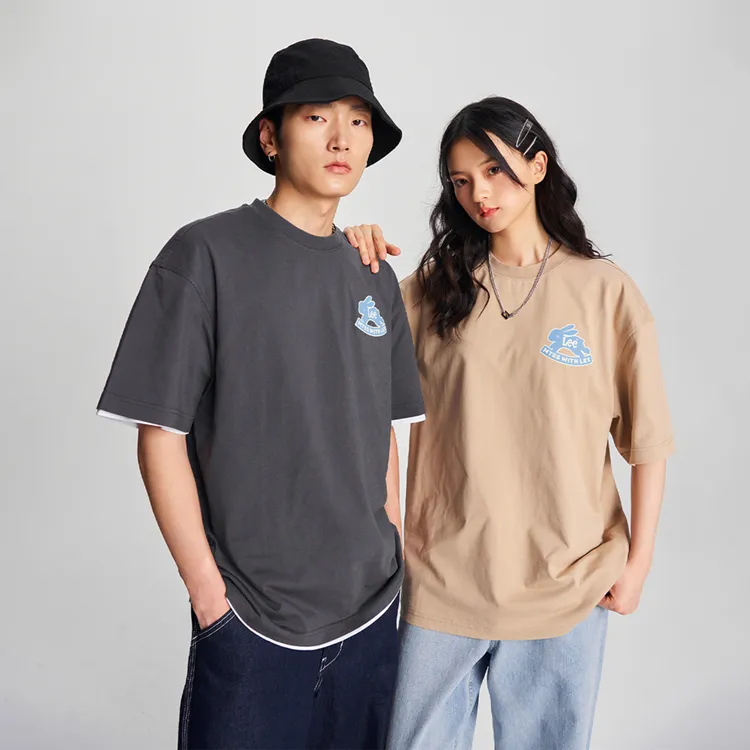 Melting Sadness X Lee T Shirts Unisex Khaki-4