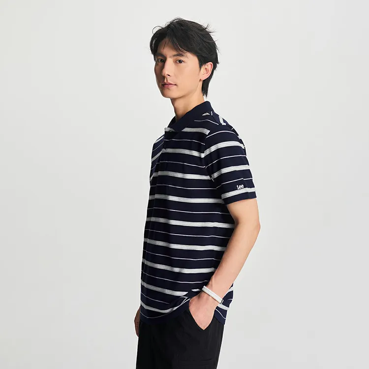 Lee Polo Shirts Men Navy Blue-3