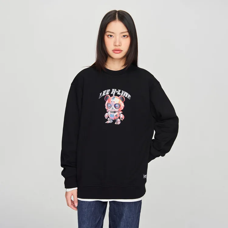 Lee FW24 Sweatshirt Unisex Black-5