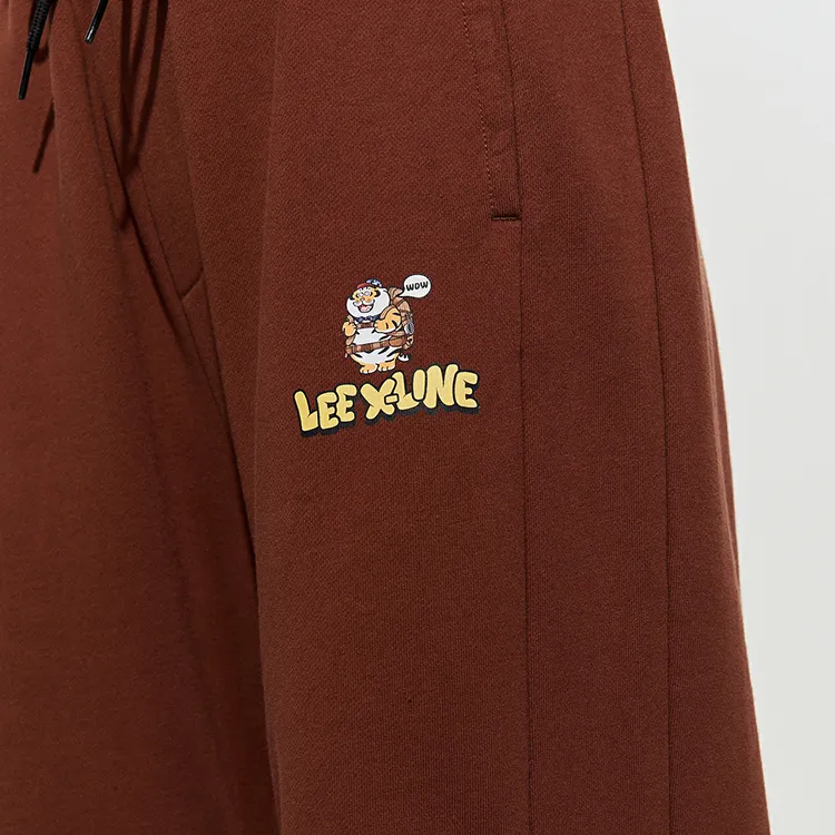 Lee Knitted Sweatpants Unisex Brown-5