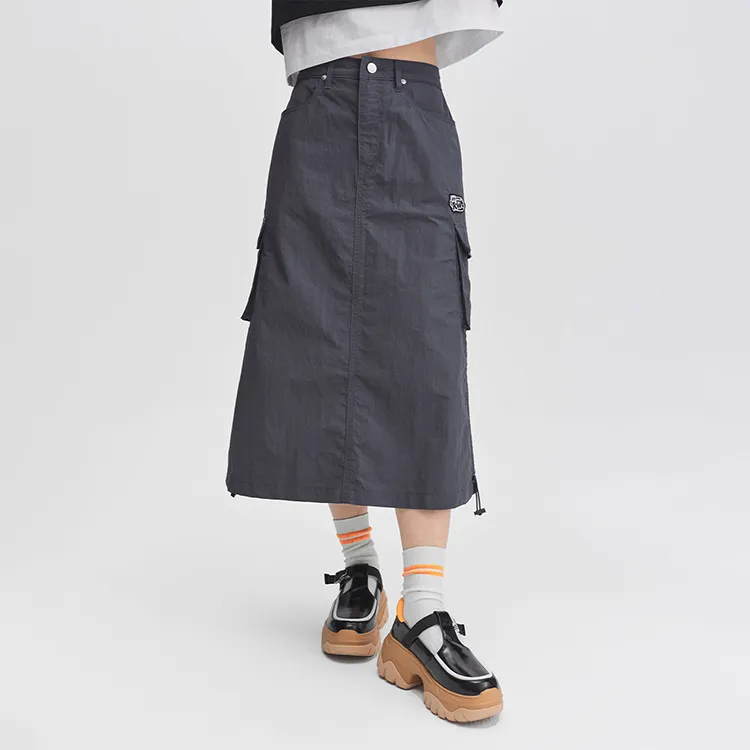 Lee Casual Long Skirts Women's Gray-2