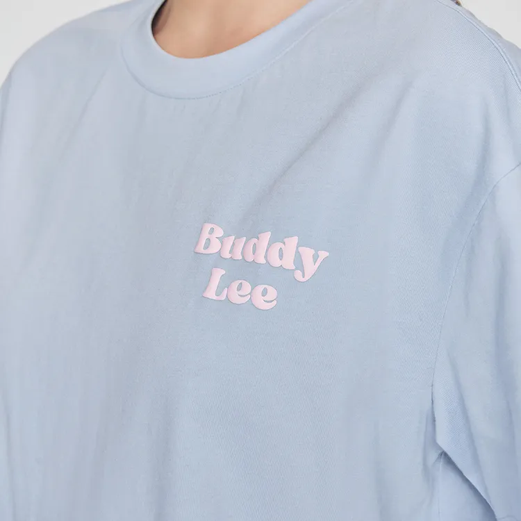 Lee T Shirts Women's Sky Blue-5