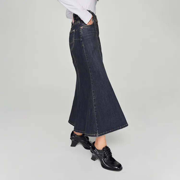 Lee FW24 Skirt Women's Medium Dark Blue-5