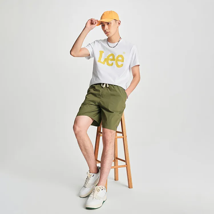 Lee Casual Shorts Men Olive Green-2