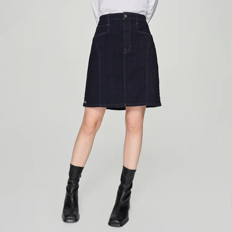 Lee Denim Short Skirts Women's Washed-2