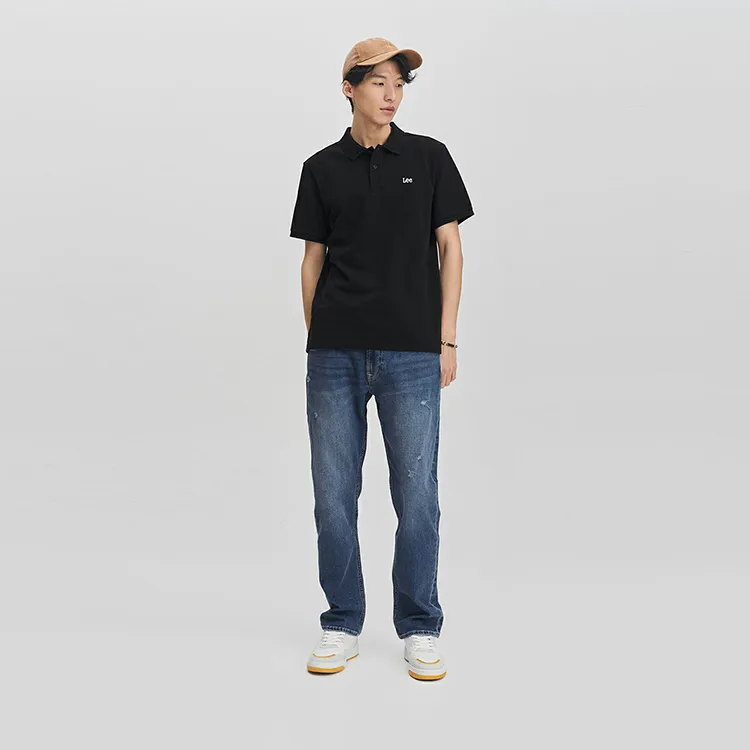 Lee Polo Shirts Men Black-3