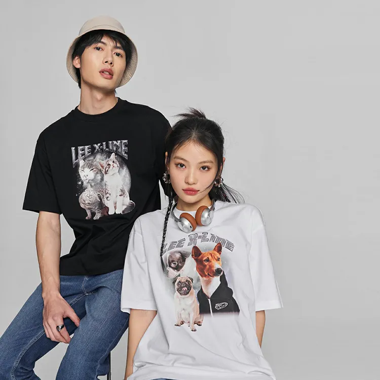 Lee T Shirts Unisex Black-2