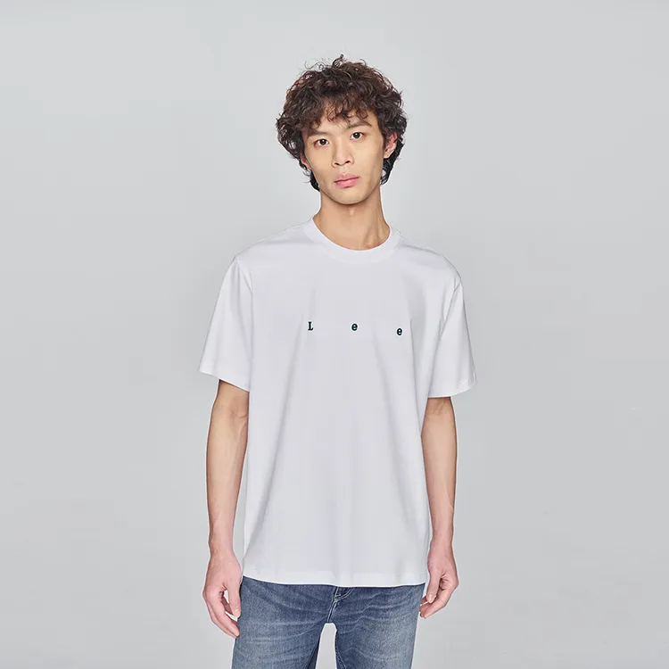 Lee T Shirts Men White-3