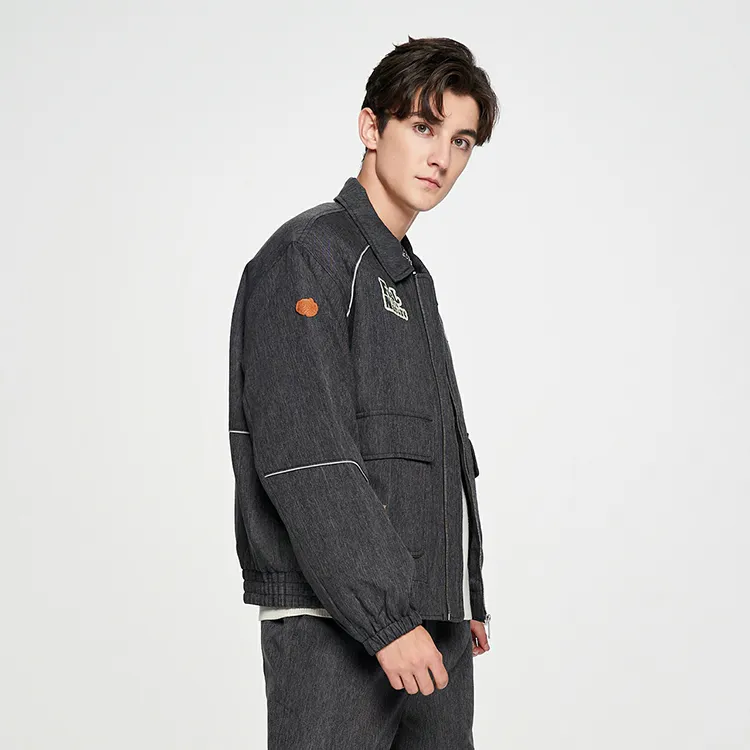 Lee Puffer Jackets Men Black Gray Color-6