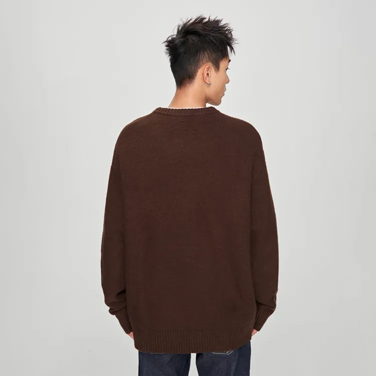 Lee FW24 Sweater Unisex Dark Brown-7