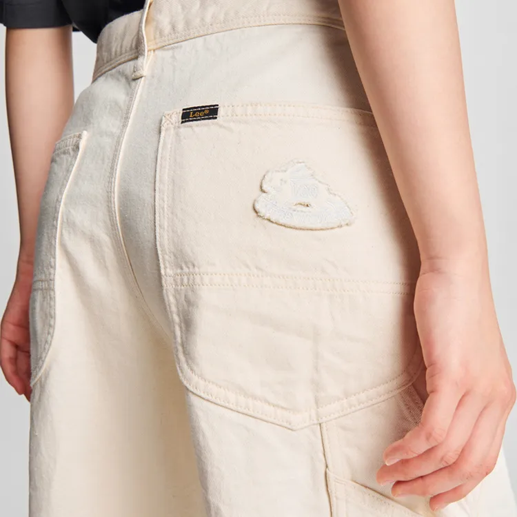 Melting Sadness X Lee Casual Pants Unisex Ivory-8