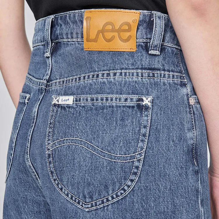 Lee Denim Shorts Women's Medium Blue-6