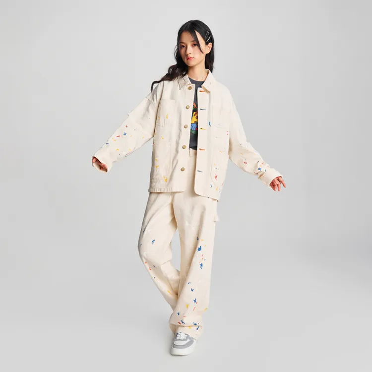 Melting Sadness X Lee Jackets Unisex Ivory-5