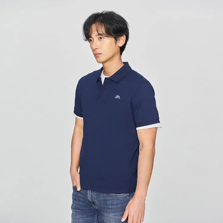 Lee SS25 Polo Shirt Men's Dark Navy Blue-4