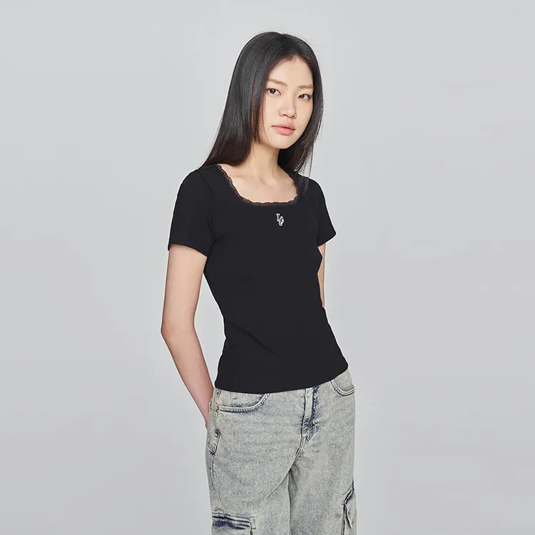 Lee T Shirts Women's Black-4
