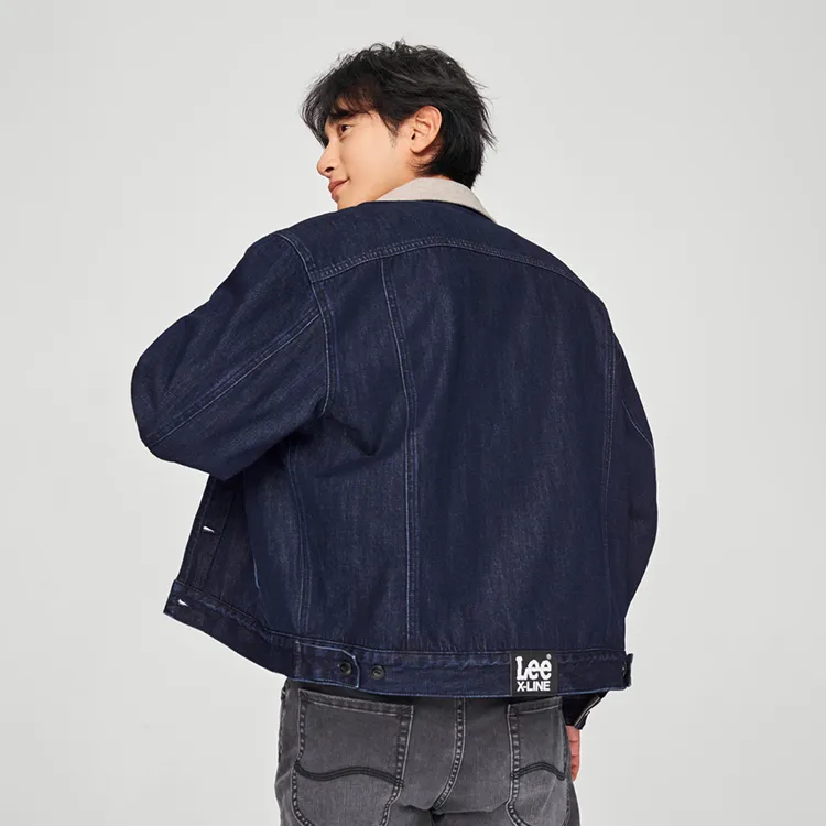 Lee FW24 Denim Jacket Men's Dark Blue-6