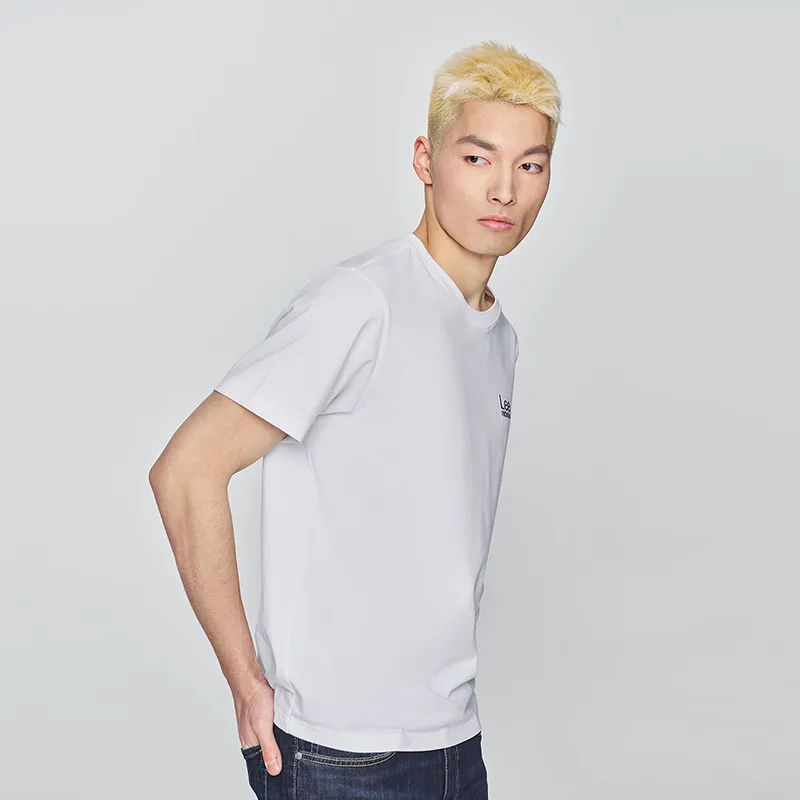 Lee T Shirts Men White-4