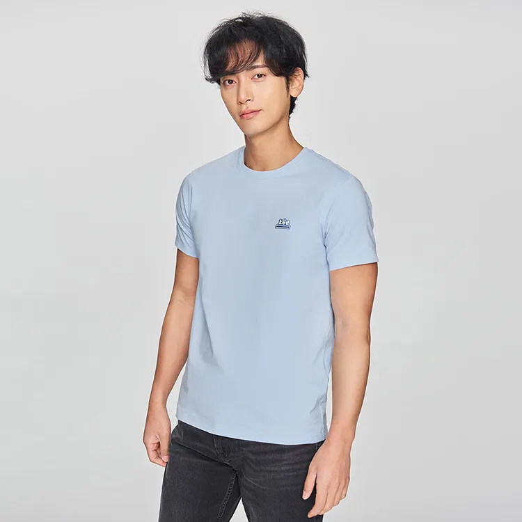 Lee T Shirts Men Sky Blue-4