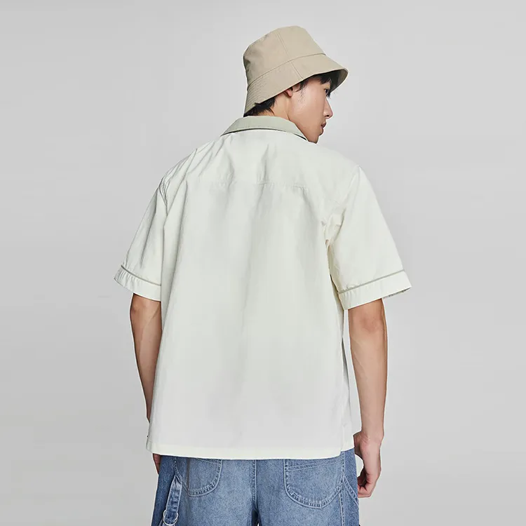 Lee Little Liu Duck Co branded Model Shirts Men Ecru-3