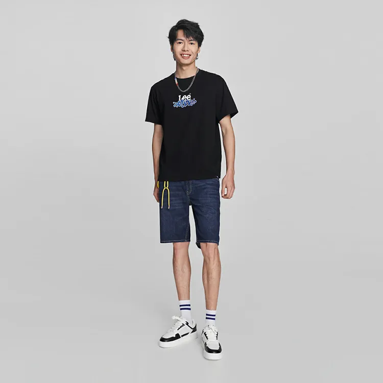Lee T Shirts Men Black-3