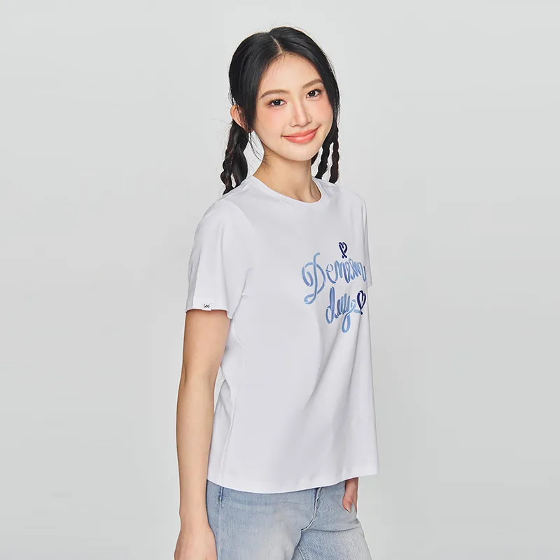 Lee T Shirts Women's White-4