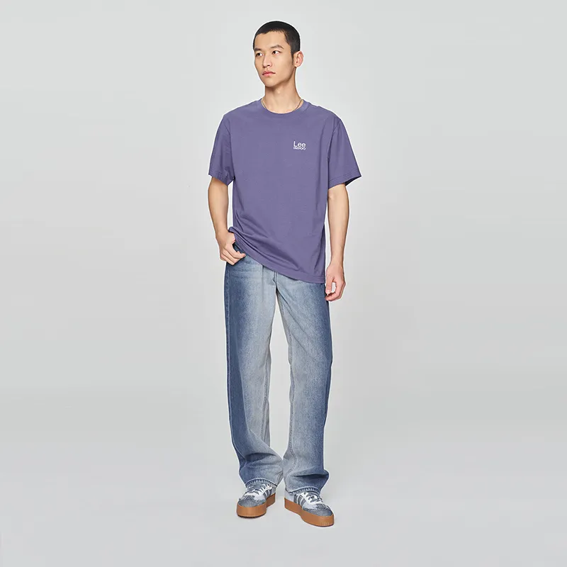 Lee T Shirts Men Blue Purple-2