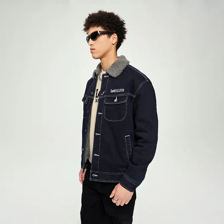 Lee Puffer Jackets Men Dark Blue-6