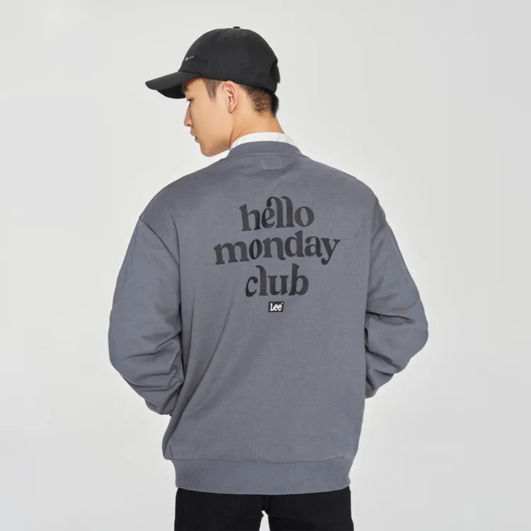 Lee Sweatshirts Men Iron Gray-7