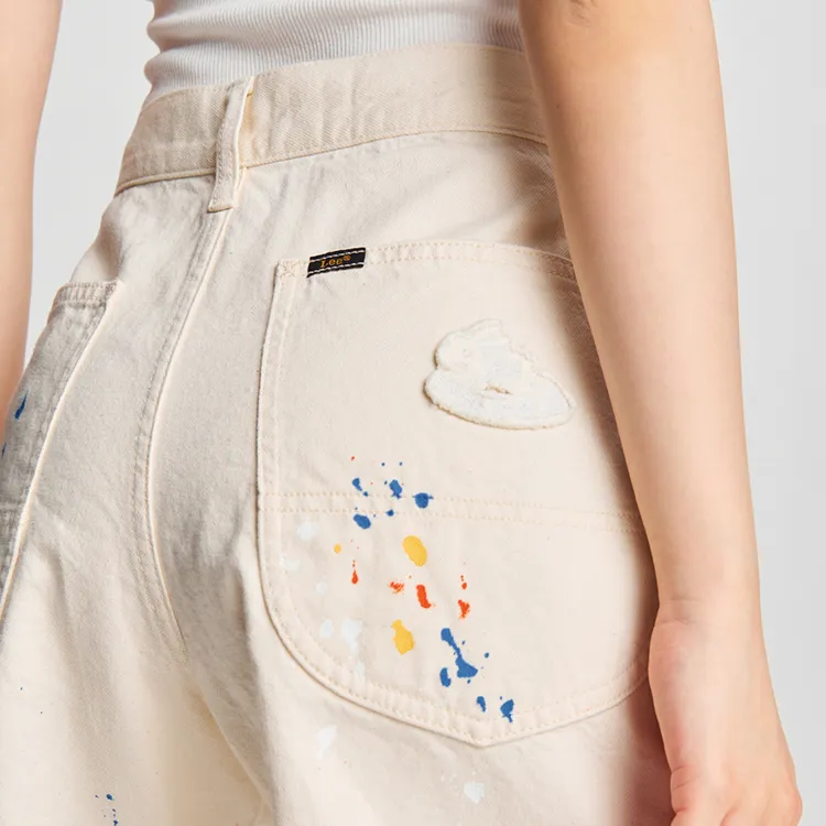 Melting Sadness X Lee Casual Shorts Unisex Ivory-7