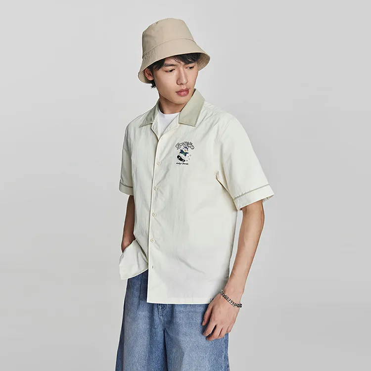 Lee Little Liu Duck Co branded Model Shirts Men Ecru-4
