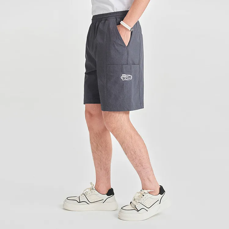 Lee Casual Shorts Men Gray-3