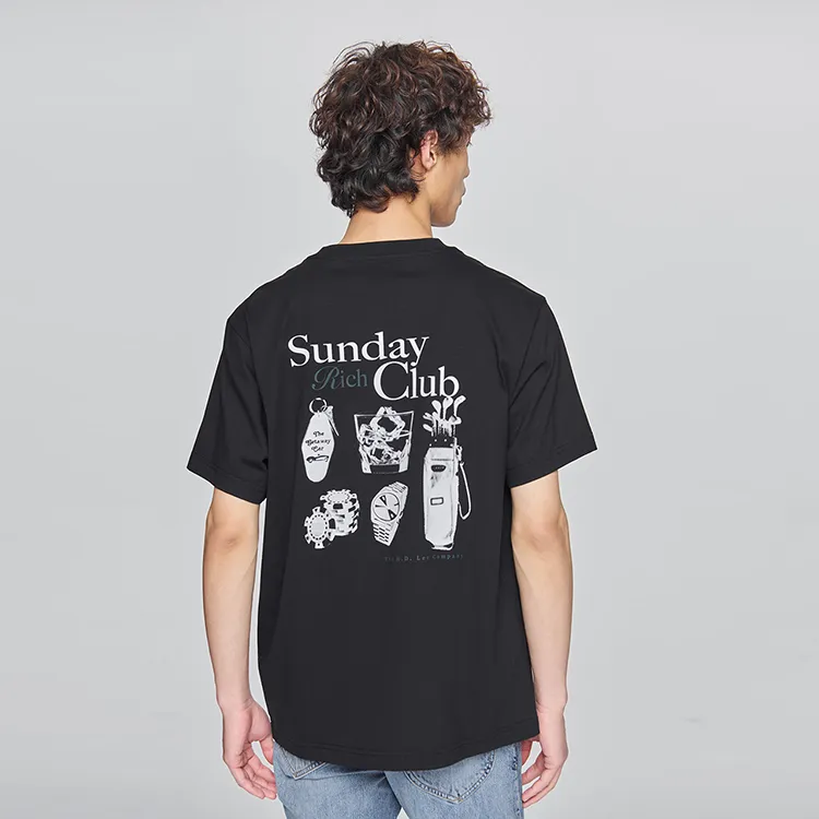 Lee T Shirts Men Black-6
