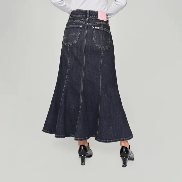 Lee FW24 Skirt Women's Medium Dark Blue-4