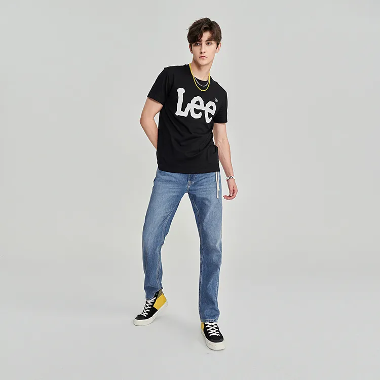 Lee T Shirts Men Black-3
