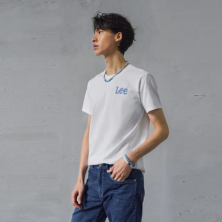 Lee T Shirts Men White-2