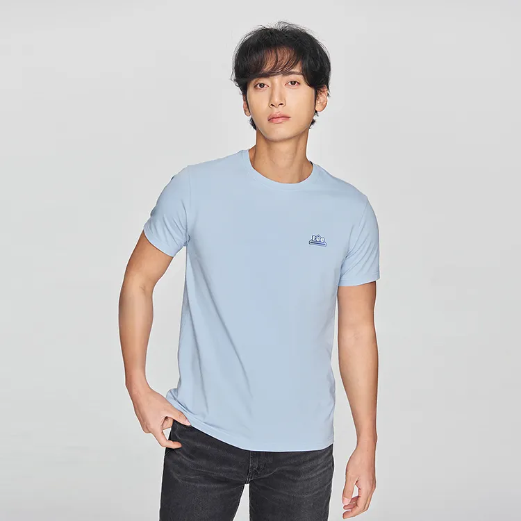 Lee T Shirts Men Sky Blue-3