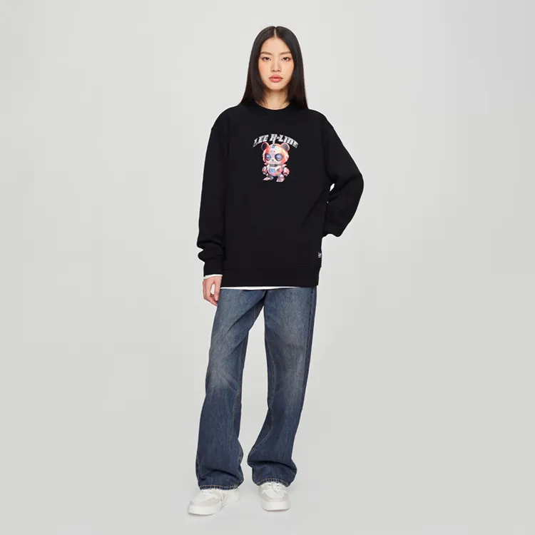 Lee FW24 Sweatshirt Unisex Black-4